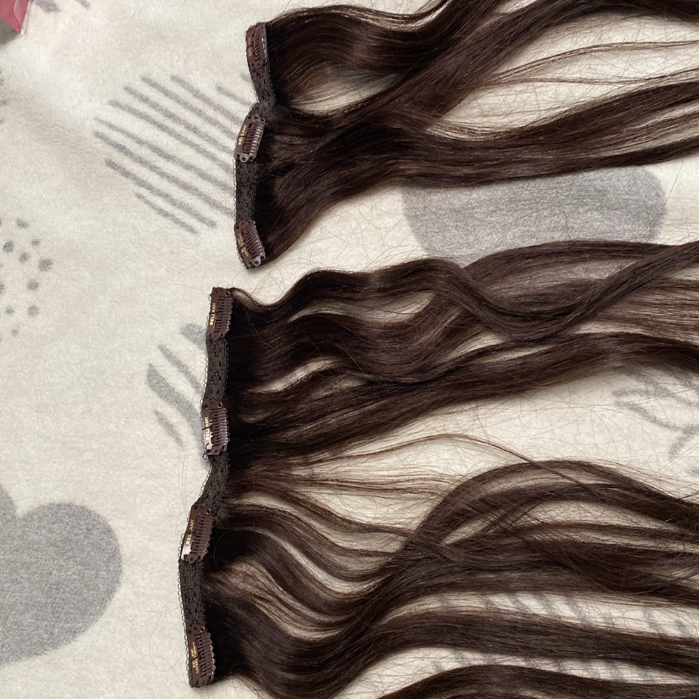 BellaMi Hair Extensions - Piccolina 120g 18” Color 2 (Chocolate Brown) - Picture 14 of 16
